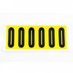 Number 0 6 Characterscard,90 X 38 mm Pack of 10 437979