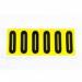 Number 0 6 Characterscard,90 X 38 mm Pack of 10 437979