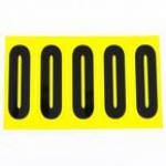 Number 0 5 Characterscard 130 X 45 mm Pack of 10 437980