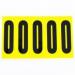 Number 0 5 Characterscard 130 X 45 mm Pack of 10 437980