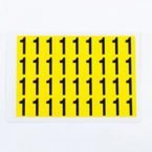 Number 1 36 CharactersCard, 19X14mm Pack Of 10 437982