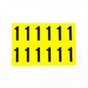 Number 1 12 CharactersCard, 38X21mm Pack Of 10 437983