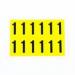 Number 1 12 Characterscard,38 X 21 mm Pack of 10 437983