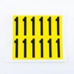 Number 1 12 Characterscard,56 X 21 mm Pack of 10 437984