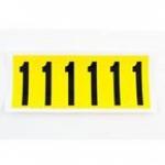 Number 1 6 Characterscard,90 X 38 mm Pack of 10 437985