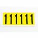 Number 1 6 Characterscard,90 X 38 mm Pack of 10 437985
