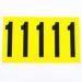 Number 1 5 Characterscard 130 X 45 mm Pack of 10 437986