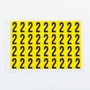 Number 2 36 CharactersCard, 19X14mm Pack Of 10 437988