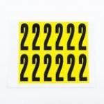 Number 2 12 Characterscard,56 X 21 mm Pack of 10 437990