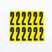 Number 2 12 Characterscard,56 X 21 mm Pack of 10 437990