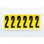 Number 2 6 Characterscard,90 X 38 mm Pack of 10 437991