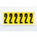 Number 2 6 Characterscard,90 X 38 mm Pack of 10 437991