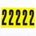 Number 2 5 Characterscard 130 X 45 mm Pack of 10 437992
