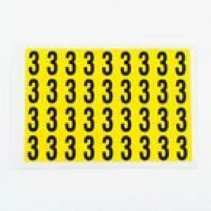 Number 3 36 CharactersCard, 19X14mm Pack Of 10 437994