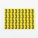 Number 3 36 Characterscard,19 X 14 mm Pack of 10 437994