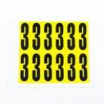 Number 3 12 Characterscard,56 X 21 mm Pack of 10 437996