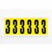 Number 3 6 Characterscard,90 X 38 mm Pack of 10 437997