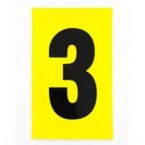 Number 3 1 CharacterCard 230X140mm Pack Of 10 437999