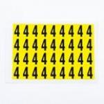 Number 4 36 Characterscard,19 X 14 mm Pack of 10 438000