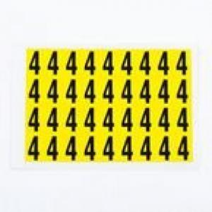 Number 4 36 CharactersCard, 19X14mm Pack Of 10 438000