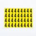 Number 4 36 Characterscard,19 X 14 mm Pack of 10 438000