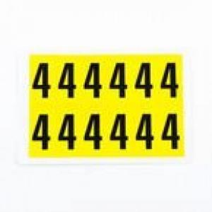 Number 4 12 CharactersCard, 38X21mm Pack Of 10 438001