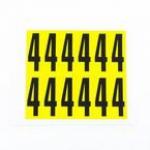 Number 4 12 Characterscard,56 X 21 mm Pack of 10 438002