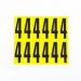 Number 4 12 Characterscard,56 X 21 mm Pack of 10 438002