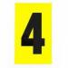 Number 4 1 Charactercard 230 X 140 mm Pack of 10 438005
