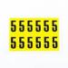 Number 5 12 Characterscard,38 X 21 mm Pack of 10 438007