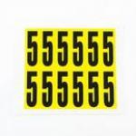 Number 5 12 Characterscard,56 X 21 mm Pack of 10 438008