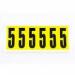 Number 5 6 Characterscard,90 X 38 mm Pack of 10 438009