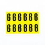 Number 6 12 Characterscard,38 X 21 mm Pack of 10 438013