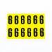 Number 6 12 Characterscard,38 X 21 mm Pack of 10 438013