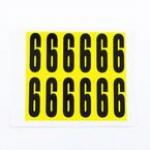 Number 6 12 Characterscard,56 X 21 mm Pack of 10 438014