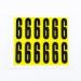 Number 6 12 Characterscard,56 X 21 mm Pack of 10 438014