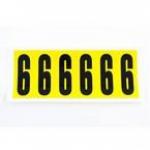 Number 6 6 Characterscard 90 X 38 mm Pack of 10 438015