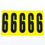 Number 6 5 Characterscard 130 X 45 mm Pack of 10 438016
