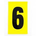 Number 6 1 Charactercard 230 X 140 mm Pack of 10 438017