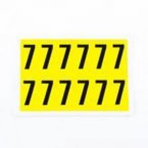 Number 7 12 CharactersCard, 38X21mm Pack Of 10 438019