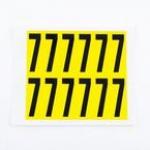 Number 7 12 Characterscard,56 X 21 mm Pack of 10 438020