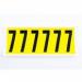 Number 7 6 Characterscard 90 X 38 mm Pack of 10 438021