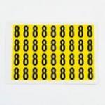 Number 8 36 Characterscard,19 X 14 mm Pack of 10 438024