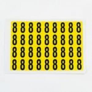 Number 8 36 CharactersCard, 19X14mm Pack Of 10 438024