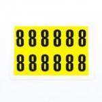 Number 8 12 Characterscard,38 X 21 mm Pack of 10 438025