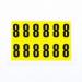 Number 8 12 Characterscard,38 X 21 mm Pack of 10 438025