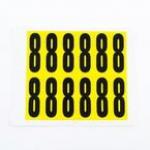 Number 8 12 Characterscard,56 X 21 mm Pack of 10 438026
