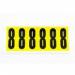 Number 8 6 Characterscard 90 X 38 mm Pack of 10 438027