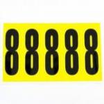 Number 8 5 Characterscard 130 X 45 mm Pack of 10 438028