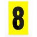 Number 8 1 Charactercard 230 X 140 mm Pack of 10 438029